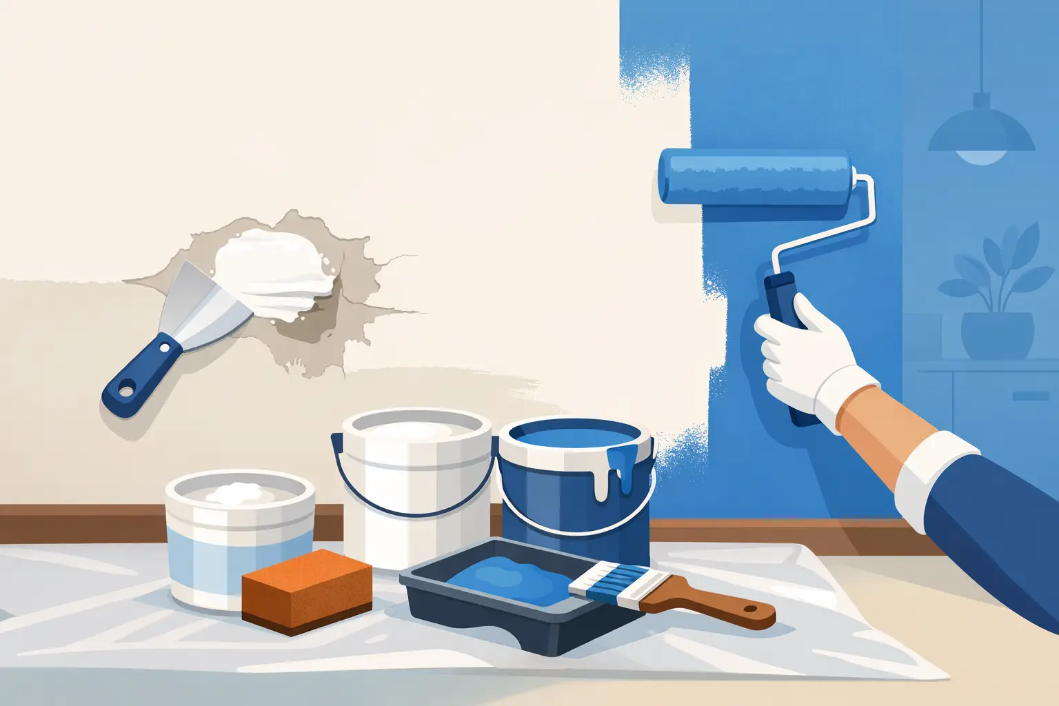 Wall Patching and Repainting Guide