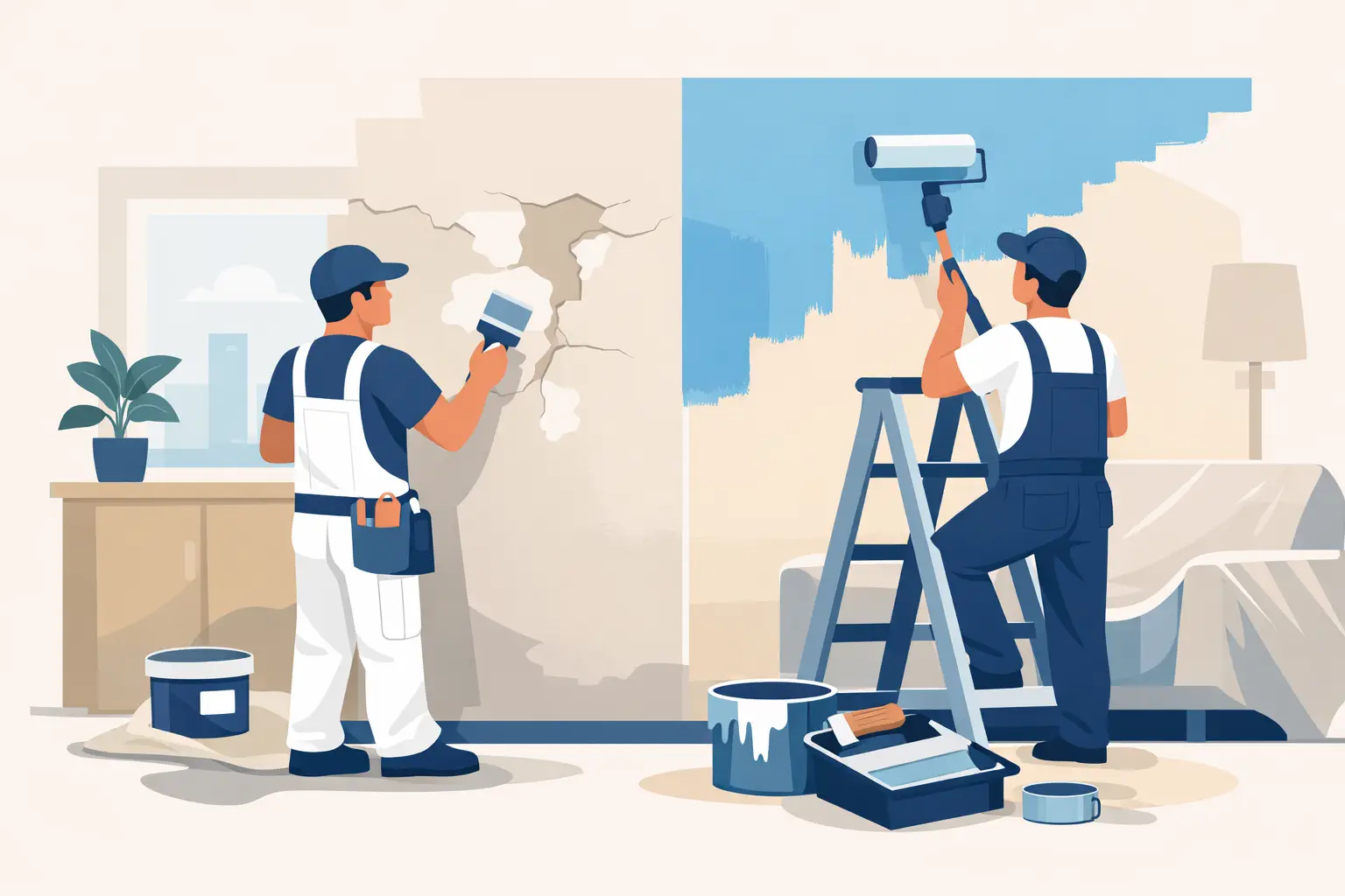 Wall Repair Painting Services Done Properly