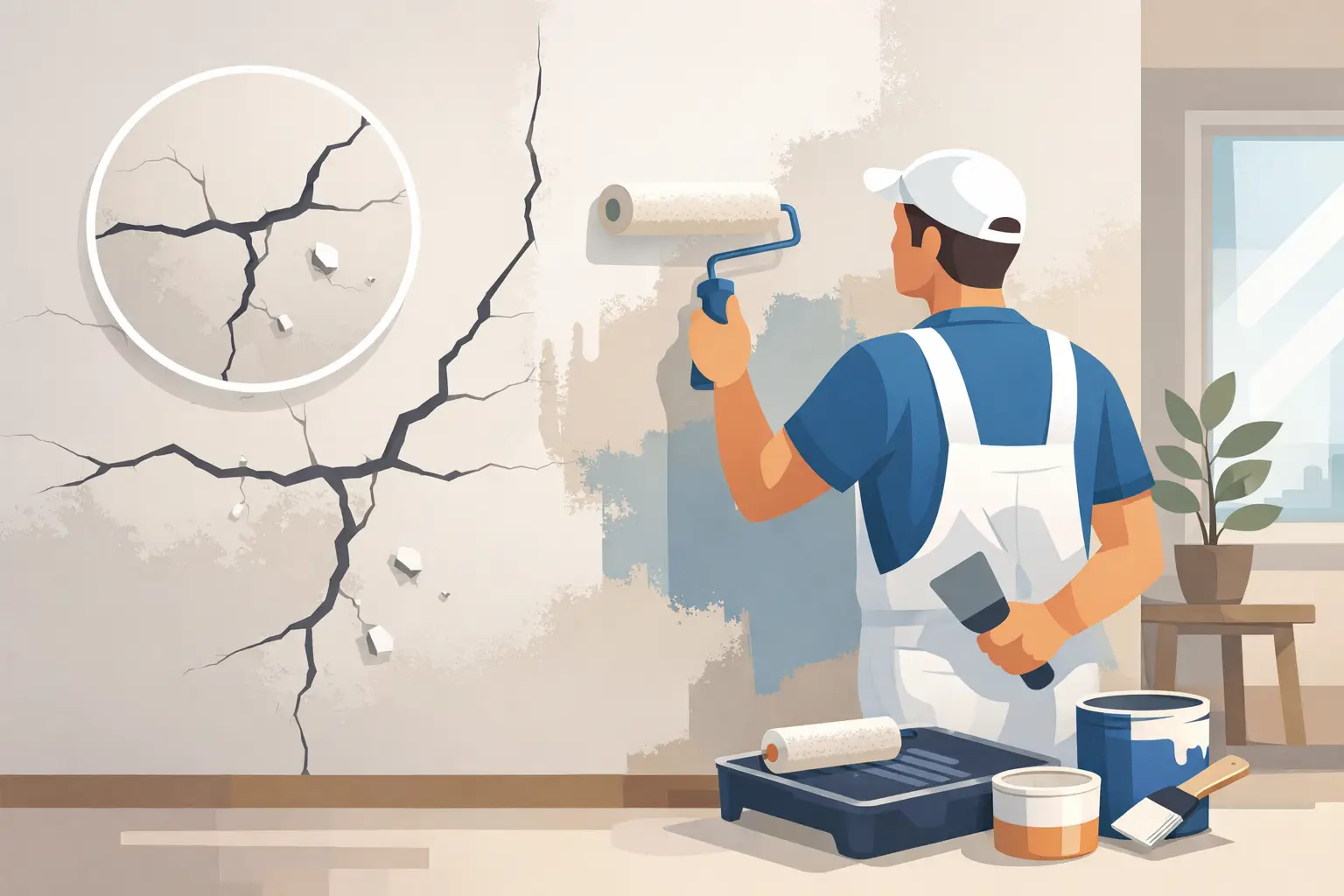 Can Cracked Walls Be Painted Properly?
