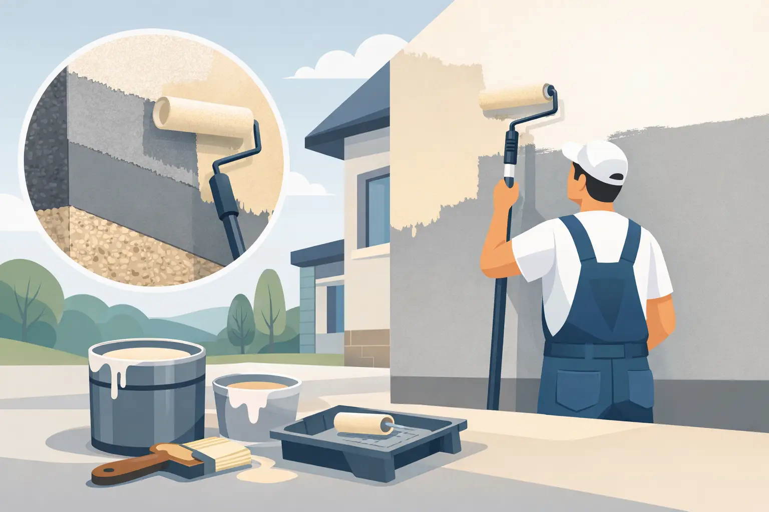 Guide to Painting Rendered Walls Properly