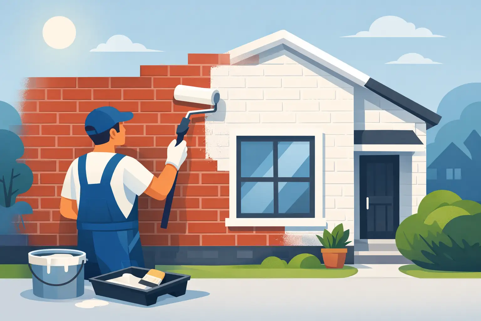 How to Paint Brick Exterior Properly
