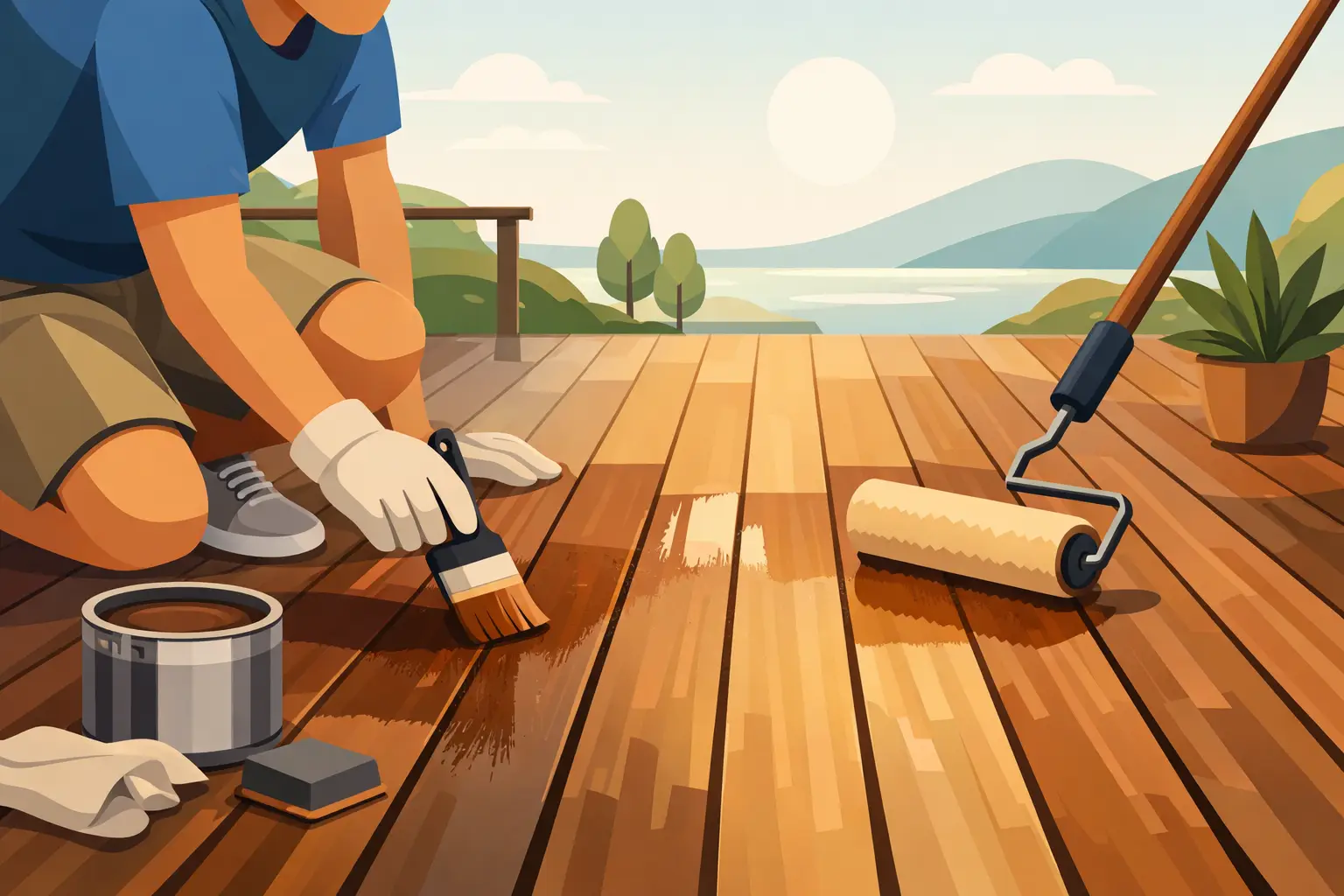 How to Varnish Timber Deck Properly