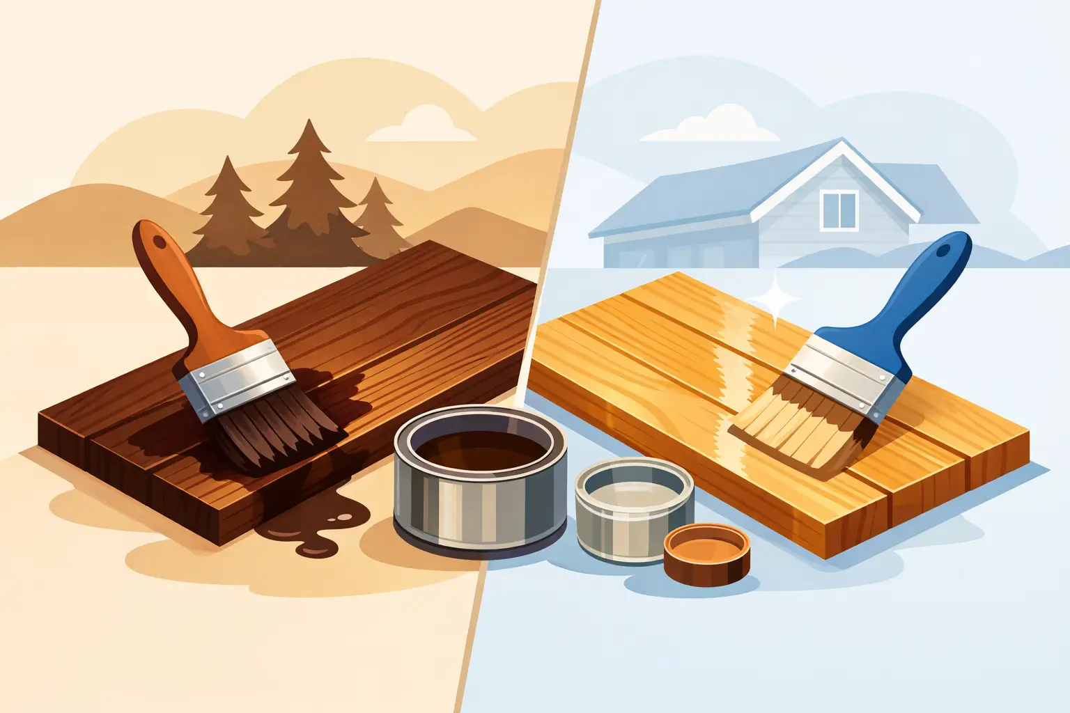 Timber Stain vs Varnish: What Suits Best?