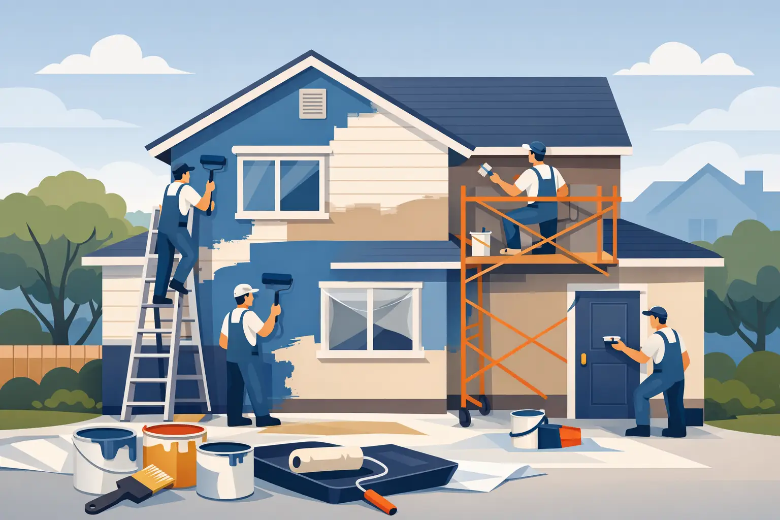 Residential Repainting Process Step by Step