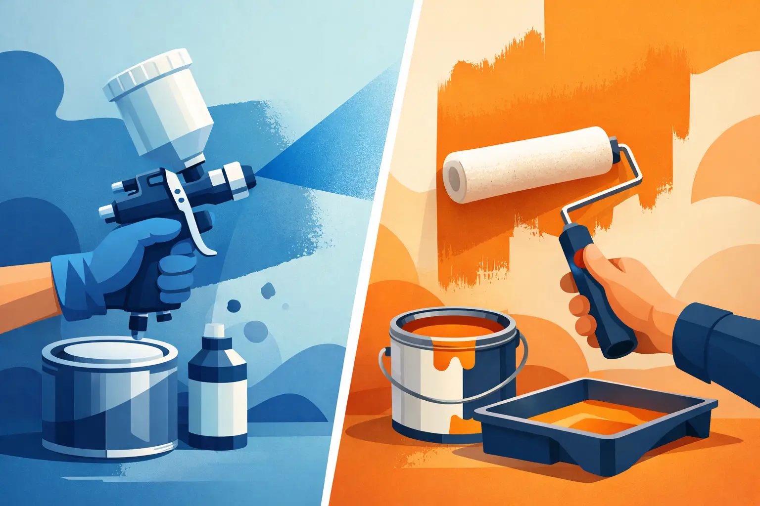 Spray Painting vs Roller Painting: Which Wins?