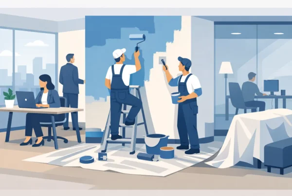 How to Paint Office Interiors Without Disruption