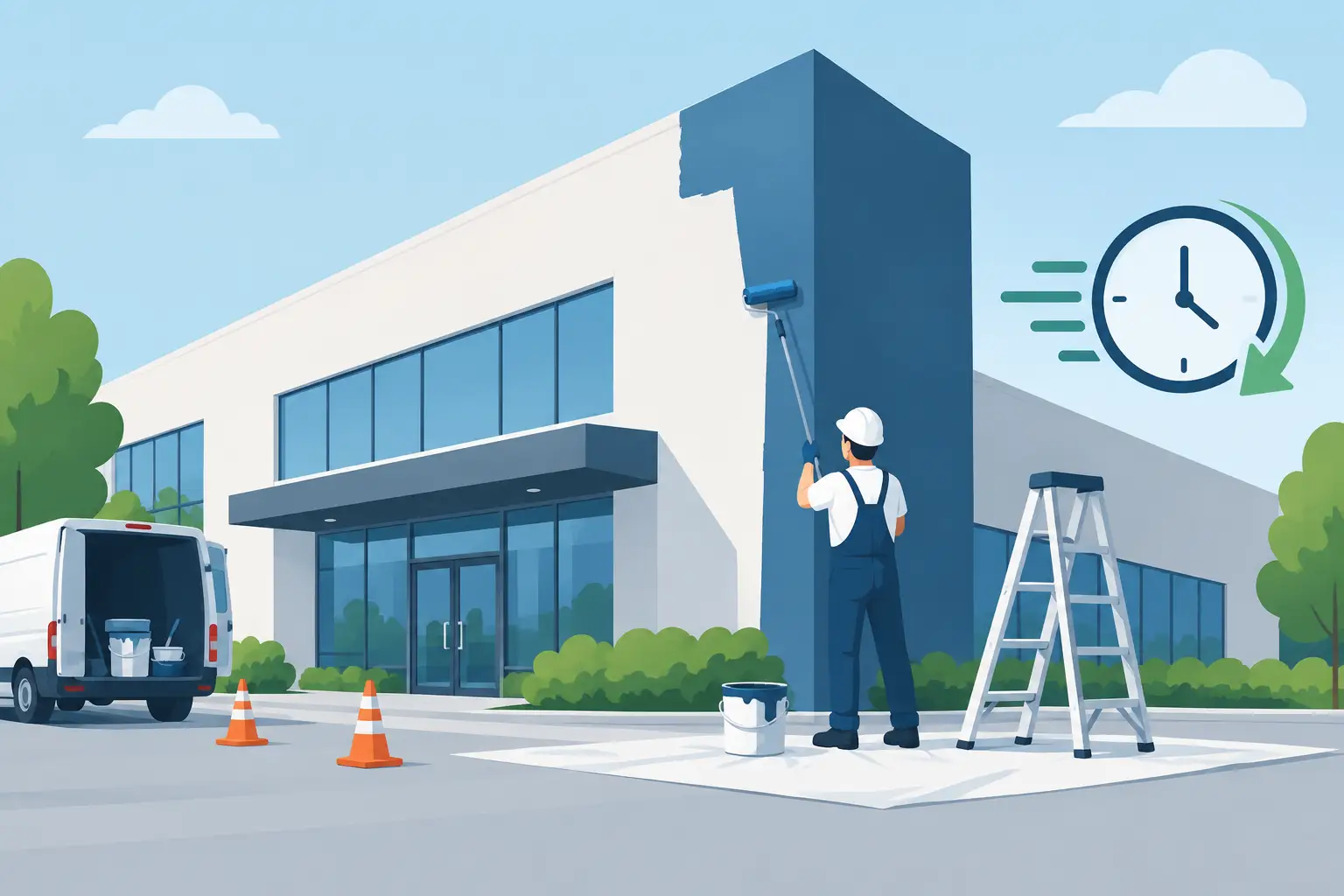 Commercial Repainting Downtime Reduction Guide