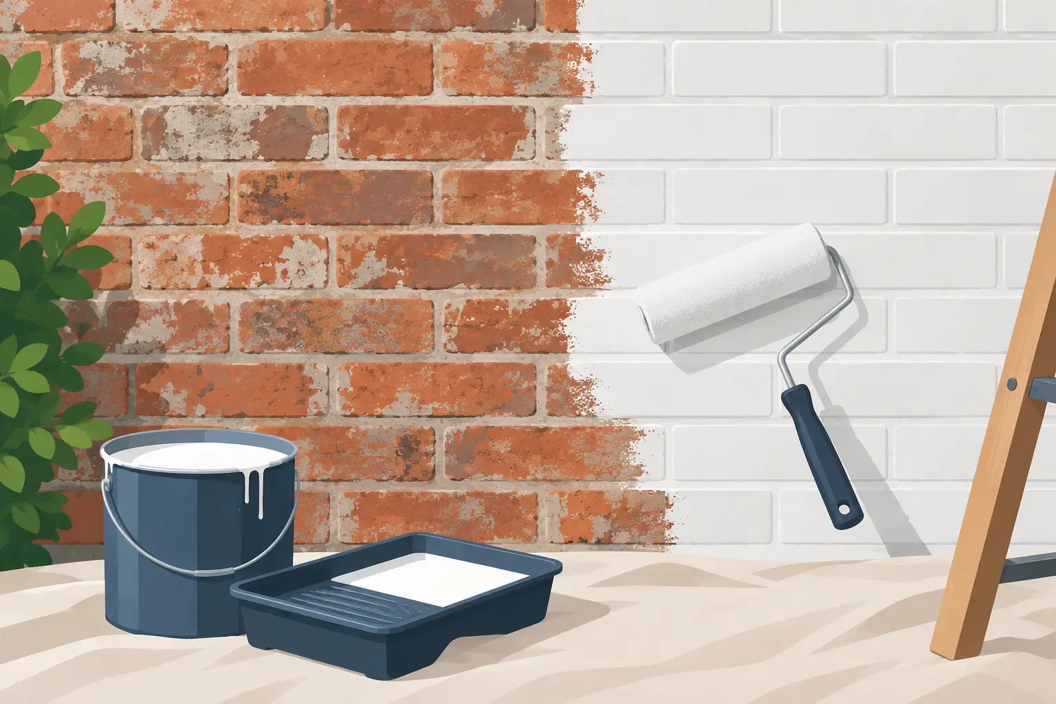 How to Paint Weathered Brickwork Properly