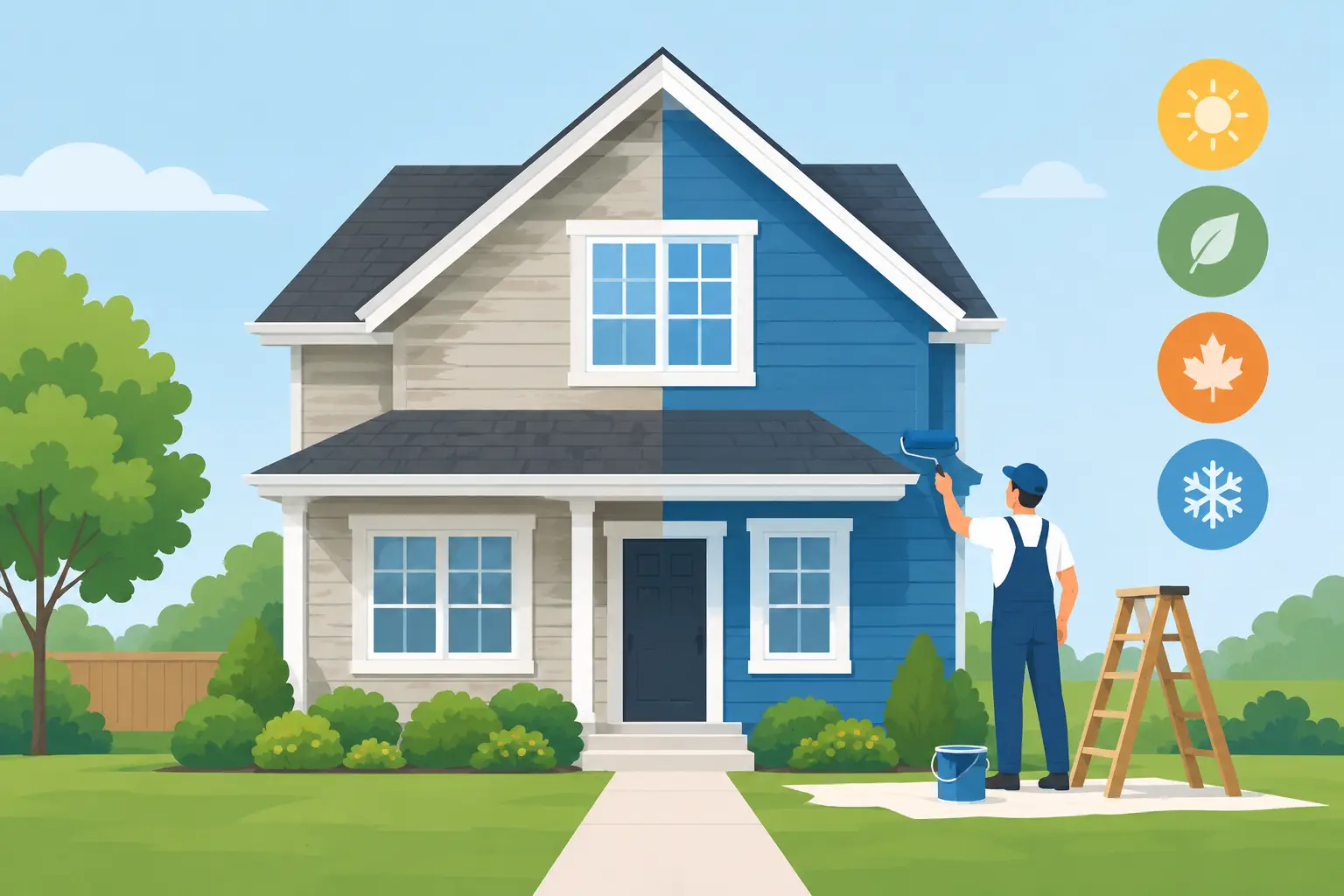 When Should House Exterior Repainting Be Done?